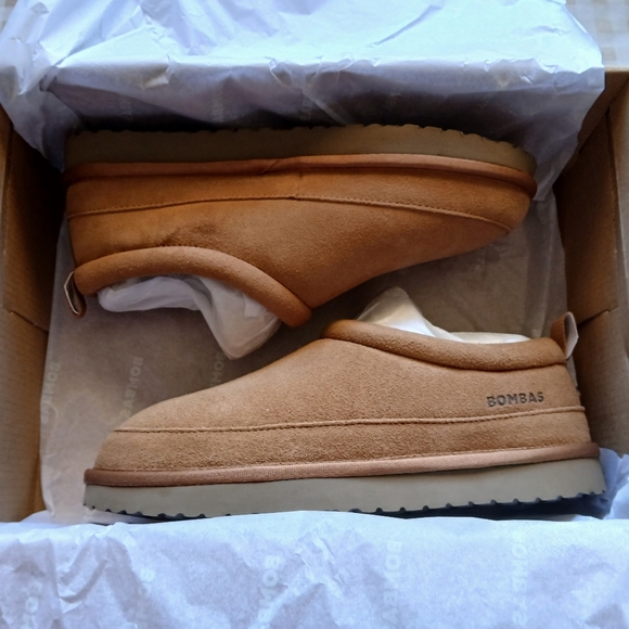 Bombas Shoes - NIB Bombas Women’s Saturday Suede Slip-On Slipper Shoes - CAMEL - 7